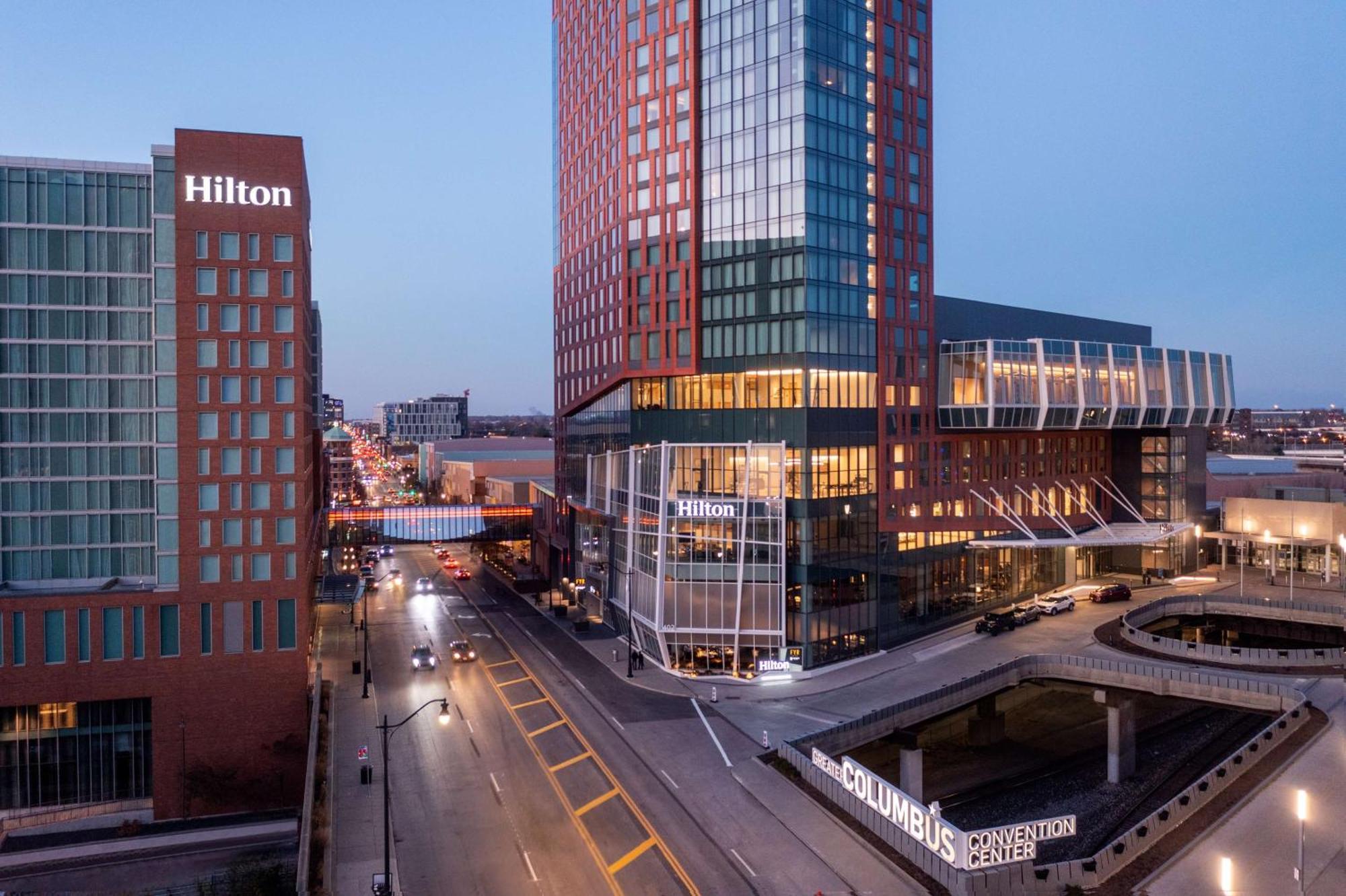 Hotel Hilton Columbus Downtown Exterior foto
